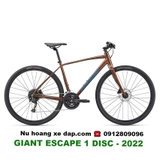 XE ĐẠP ĐƯỜNG PHỐ TOURING GIANT ESCAPE 1 DISC – PHANH ĐĨA, BÁNH 700C – 2022