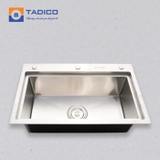 CHẬU 1 HỘC GIẬT BẬC LUX.D.76.46.3.GB1.140