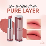 Son thỏi 3CE Blur Matte Lipstick Mịn Mượt Nhẹ Môi
