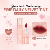 Son Kem Lì Hàn Quốc Thuần Chay, Mịn Mượt Lâu Trôi FOIF Daily Velvet Tint