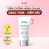 Kem chống nắng nâng tông hiệu chỉnh sắc da d'Alba Waterfull Tone-Up Purple Correcting Sun Cream SPF50+ PA++++ 50ml