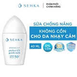Kem Chống Nắng Vật Lý Dành Cho Da Nhạy Cảm SENKA Perfect UV Gentle Milk SPF 50+ PA++++ 40ml