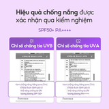 Kem chống nắng nâng tông hiệu chỉnh sắc da d'Alba Waterfull Tone-Up Purple Correcting Sun Cream SPF50+ PA++++ 50ml