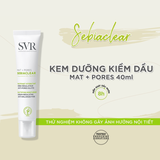 Kem dưỡng kiềm dầu, giảm mụn SVR SEBIACLEAR MAT+PORES 40ml
