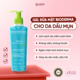 Gel Rửa Mặt Ngăn Ngừa Mụn Cho Da Nhạy Cảm Bioderma Sensibio Gel Moussant