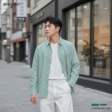 Áo sơ mi Sadoga Classic kẻ sọc xanh S06