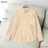 Áo sơ mi Sadoga Classic kẻ sọc vàng S08
