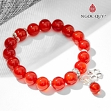 Vòng tay đá Mã não tự nhiên phối charm - Mẫu VC0104 - Ngọc Quý