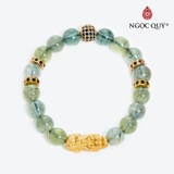 Vòng tay đá Thạch anh tự nhiên phối charm - Mẫu VC0863 - Ngọc Quý