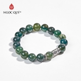 Vòng tay đá Chalcedony tự nhiên phối charm - Mẫu VC1021 - Ngọc Quý