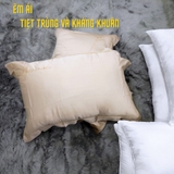 Ruột Gối Nằm Lông Vũ Microfiber Cao Cấp VUA GỐI Deluxe Pillow Gối Lông Vũ Nhân Tạo Êm Ái Kháng Khuẩn Chuẩn Khách Sạn