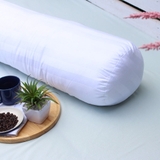 Ruột Gối Ôm Lông Vũ Nhân Tạo Cao Cấp 35x100 cm VUA GỐI Deluxe Pillow Êm Ái Kháng Khuẩn Chuẩn Khách Sạn