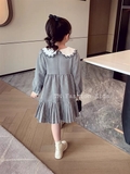 Đầm Kẻ Caro Cổ Sen