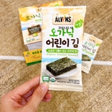 Rong biển hữu cơ tách muối ALVINS Hàn Quốc hộp 10 gói