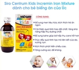 Siro cho trẻ biếng ăn Centrum Kids Úc