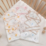 Ủ choàng xô muslin kèm đai tai gấu Monona cho bé