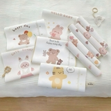 Tấm lót chống thấm hình Gấu Thỏ phong cách Hàn Quốc