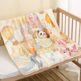 Chăn muslin hạt đậu họa tiết vườn cổ tích cho bé