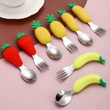 Bộ thìa nĩa hình trái cây và rau củ cho bé