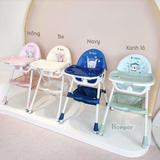 Ghế ăn dặm Honper họa tiết gấp gọn có ngã lưng