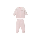 Bộ dài cài thẳng màu hồng nhạt phối họa tiết Nous