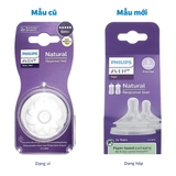 Núm ti Philips Avent Natural mẫu mới cho bé