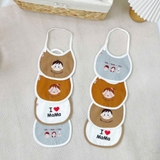 Yếm dây cúc bấm xô muslin Chang Baby cho bé