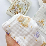 Set 5 khăn sữa xô Yumemiru họa tiết cổ tích cho bé