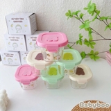 Hủ thủy tinh nắp cài Babyboo chia vạch 210ml