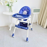 Ghế ăn dặm Honper họa tiết gấp gọn có ngã lưng