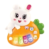 Đồ chơi đàn piano hình thỏ ôm cà rốt cho bé