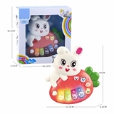 Đồ chơi đàn piano hình thỏ ôm cà rốt cho bé