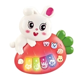 Đồ chơi đàn piano hình thỏ ôm cà rốt cho bé
