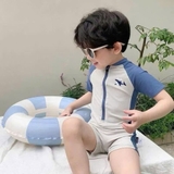Bộ đồ bơi liền thân hình cá mập khủng long cho bé trai