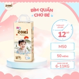 Tã bỉm quần Zoki Premium Nhật Bản Vàng