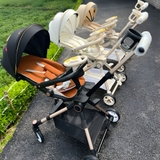 Xe đẩy gấp gọn K8 đa năng 2 chiều có bàn ăn kèm vô lăng