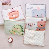 Gối xô mỏng muslin Bunny hạt đậu họa tiết hoạt hình