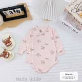 Body chip dài tay in họa tiết Maza kids cho bé