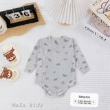 Body chip dài tay in họa tiết Maza kids cho bé