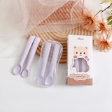 Misan Set 2 thìa silicon cho bé ăn dặm