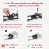 Ghế nhún kiêm bập bênh Love Baby vải cotton cho bé