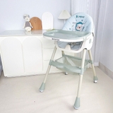 Ghế ăn dặm Honper họa tiết gấp gọn có ngã lưng