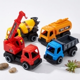 Túi đồ chơi 4 xe công trình cho bé