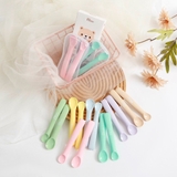 Misan Set 2 thìa silicon cho bé ăn dặm