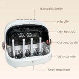 Máy úp bình sữa tiệt trùng sấy khô tia UVC Moaz - MB044 plus