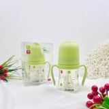 Bình sữa PPSU Jubon cầm tay kèm ống hút cho bé