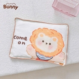 Gối xô mỏng muslin Bunny hạt đậu họa tiết hoạt hình