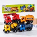 Túi đồ chơi 4 xe công trình cho bé