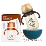 Bình sữa Baby PPSU Bottle hình mèo có van chống sặc cho bé
