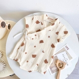 Bộ kimono cộc tay LP mom chất xô musilin